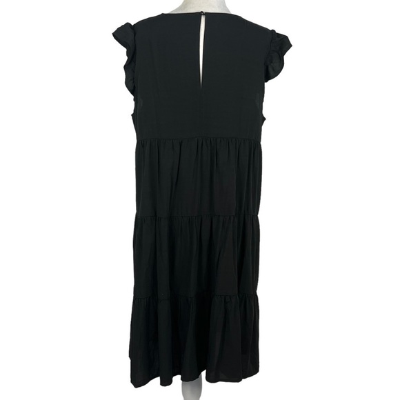 Kirundo NEW WITH TAG CAP RUFFLE SLEEVE A-LINE LINED MINI BABYDOLL DRESS - Picture 7 of 15